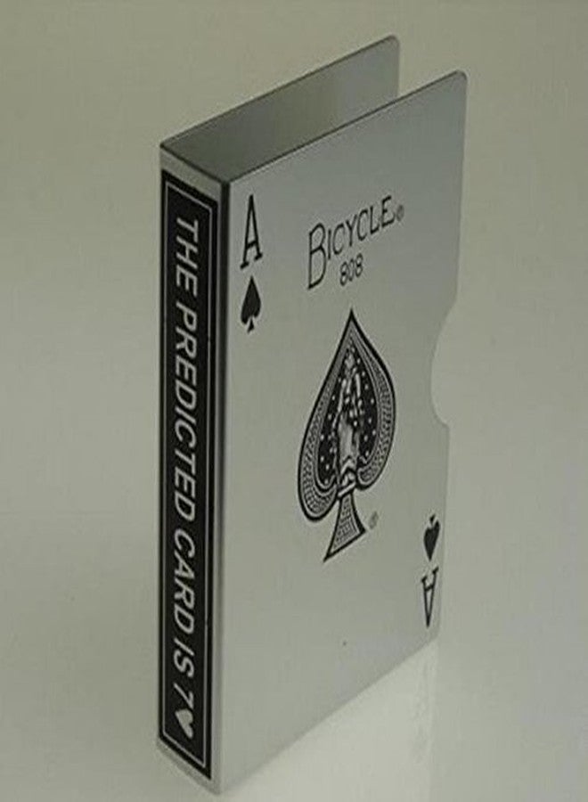 Bicycle Stainless Steel (Silver) Card Clip for Deck Guard Protection Holder - Image 1